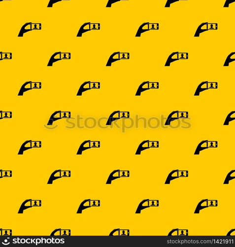 Hand holding mobile phone with photo pattern seamless vector repeat geometric yellow for any design. Hand holding mobile phone with photo pattern vector