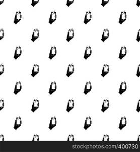 Hand holding smartphone pattern. Simple illustration of hand holding smartphone vector pattern for web. Hand holding smartphone pattern, simple style