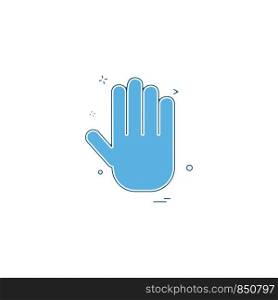 Hand icon design vector