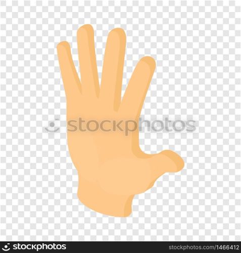 Hand icon. Isometric illustration of hand vector icon for web. Hand icon, isometric 3d style