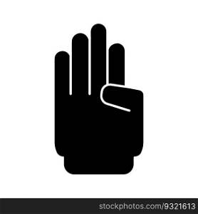 hand icon logo vector design template