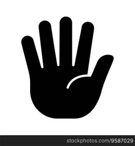 Hand icon vector on trendy design