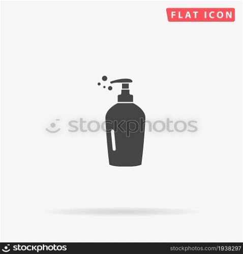 Hand Liquid Soap flat vector icon. Hand drawn style design illustrations.. Hand Liquid Soap flat vector icon