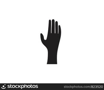Hand logo and symbol