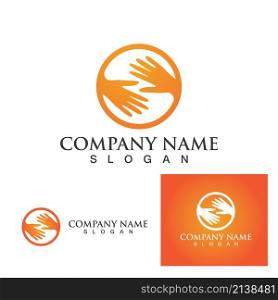 Hand logo and symbols template icons