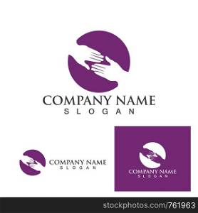 Hand logo and symbols template icons