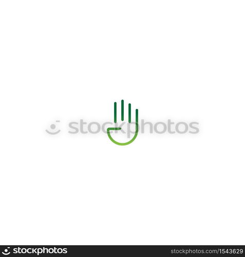 Hand logo icon vector template