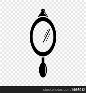 Hand mirror icon. Simple illustration of hand mirror vector icon for web. Hand mirror icon, simple black style
