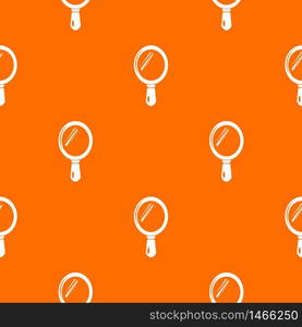 Hand mirror pattern vector orange for any web design best. Hand mirror pattern vector orange