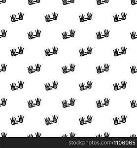 Hand pattern vector seamless repeating for any web design. Hand pattern vector seamless