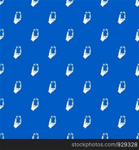 Hand photographed on mobile phone pattern repeat seamless in blue color for any design. Vector geometric illustration. Hand photographed on mobile phone pattern seamless blue