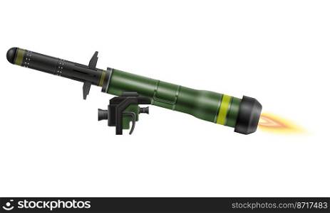 hand portable missile system vector illustration isolated on white background