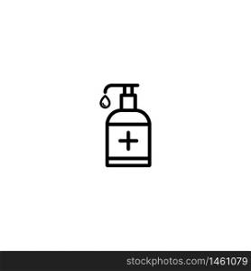 hand sanitizer bottle icon flat vector logo design trendy illustration signage symbol graphic simple