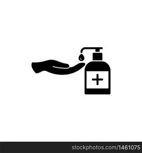 hand sanitizer icon flat vector logo design trendy illustration signage symbol graphic simple