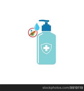 hand sanitizer icon vector illustration design template web
