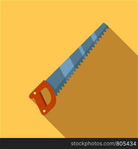 Hand saw icon. Flat illustration of hand saw vector icon for web design. Hand saw icon, flat style