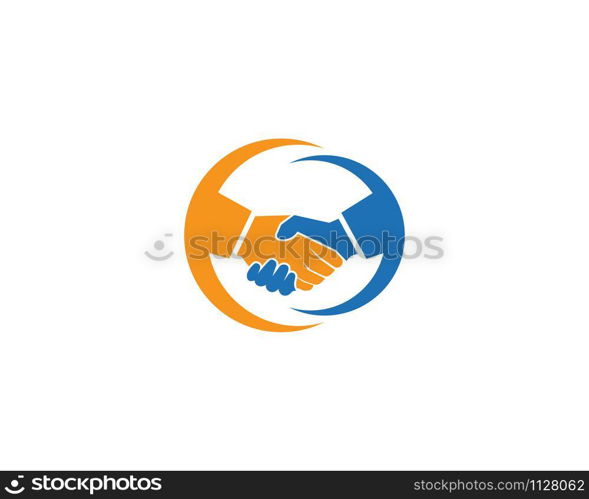 Hand Shake logo template