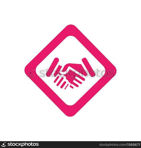 Hand Shake logo template