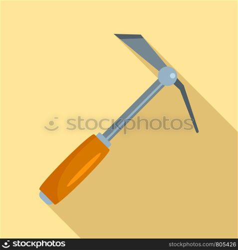 Hand shovel dig icon. Flat illustration of hand shovel dig vector icon for web design. Hand shovel dig icon, flat style