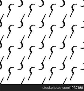 Hand sickle pattern seamless background texture repeat wallpaper geometric vector. Hand sickle pattern seamless vector
