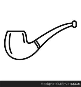 Hand smoke pipe icon outline vector. Old tobacco. Cigar smoker. Hand smoke pipe icon outline vector. Old tobacco