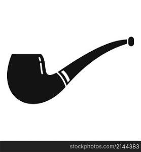 Hand smoke pipe icon simple vector. Old tobacco. Cigar smoker. Hand smoke pipe icon simple vector. Old tobacco