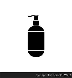Hand soap icon in trendy flat design.Washing hands with soap is one of the prevention of corona virus transmission