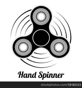 Hand Spinner emblems. Vector illustration on white background. Hand Spinner emblems.