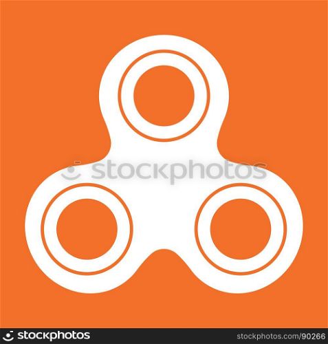 Hand spinner white color icon .. Hand spinner it is white color icon .