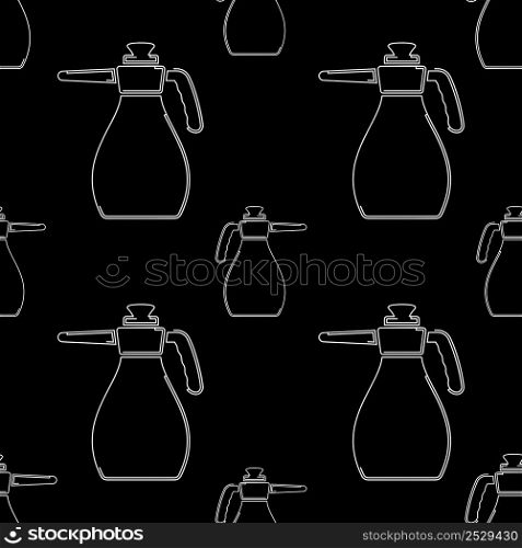 Hand Sprayer Bottle Icon Seamless Pattern, Squirt, Spray, Mist, Fluid, Home Garden Bottle Icon Vector Art Illustration
