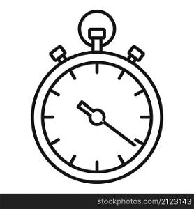 Hand stopwatch icon outline vector. Sport watch. Clock timer. Hand stopwatch icon outline vector. Sport watch