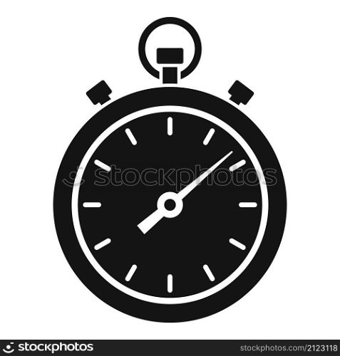 Hand stopwatch icon simple vector. Sport watch. Clock timer. Hand stopwatch icon simple vector. Sport watch