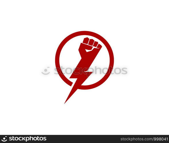 Hand strong vector icon