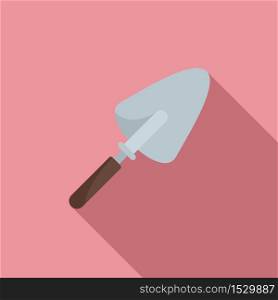 Hand trowel icon. Flat illustration of hand trowel vector icon for web design. Hand trowel icon, flat style