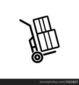 hand truck - logistic icon vector design template