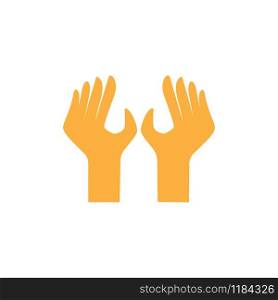 hand up logo vector