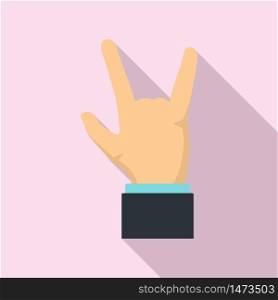 Hand up protest icon. Flat illustration of hand up protest vector icon for web design. Hand up protest icon, flat style