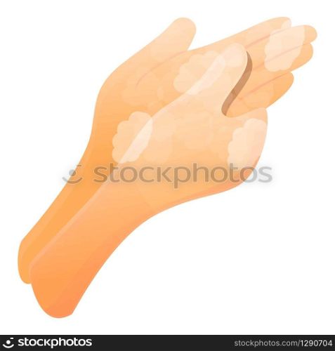 Hand washes hand icon. Cartoon of hand washes hand vector icon for web design isolated on white background. Hand washes hand icon, cartoon style