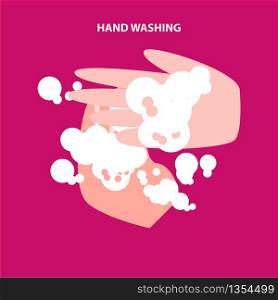 hand washing concept. Health care and medical. Covid-19 outbreak coronavirus prevention vector.