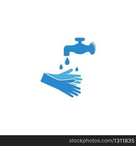 Hand washing illustration vector template