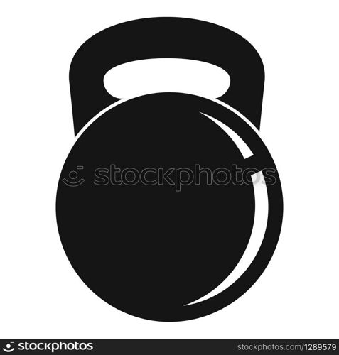 Hand weight icon. Simple illustration of hand weight vector icon for web design isolated on white background. Hand weight icon, simple style