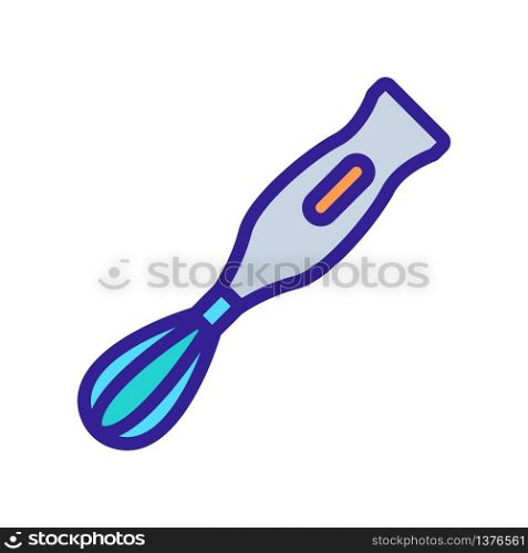 hand whisk for whipping icon vector. hand whisk for whipping sign. color symbol illustration. hand whisk for whipping icon vector outline illustration