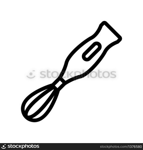 hand whisk for whipping icon vector. hand whisk for whipping sign. isolated contour symbol illustration. hand whisk for whipping icon vector outline illustration