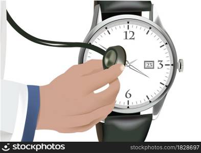 hand with wristwatch stethoscope hand with wristwatch stethoscope. hand with wristwatch stethoscope hand with wristwatch stethoscope stethoscope