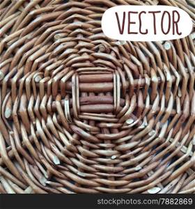 Hand-woven wicker surface, natural colors. Handmade wicker surface natural colors background .