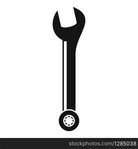 Hand wrench icon. Simple illustration of hand wrench vector icon for web design isolated on white background. Hand wrench icon, simple style