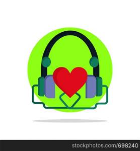 Handbag, Hearts, Love, Loving, Wedding Abstract Circle Background Flat color Icon