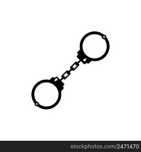 handcuffs icon logo vector design template