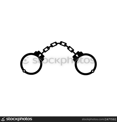 handcuffs icon logo vector design template