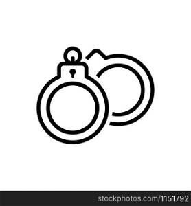 Handcuffs icon trendy